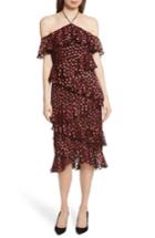Women's Alice + Olivia Annabeth Off The Shoulder Ruffle Dress - Red
