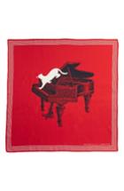 Women's Undercover Silk Scarf, Size - Red