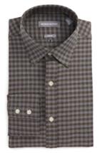 Men's Michael Bastian Trim Fit Check Dress Shirt R - Metallic