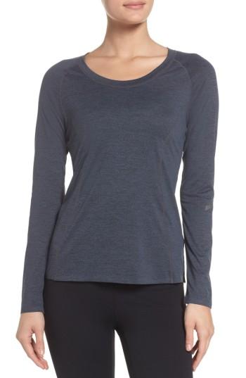 Women's Zella Run Play Breeze Tee, Size - Black
