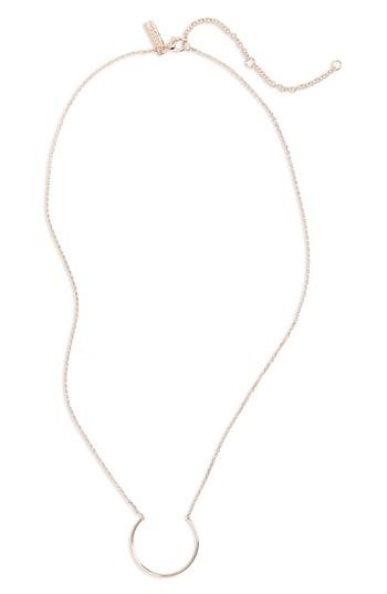 Women's Topshop Semicircle Charm Necklace