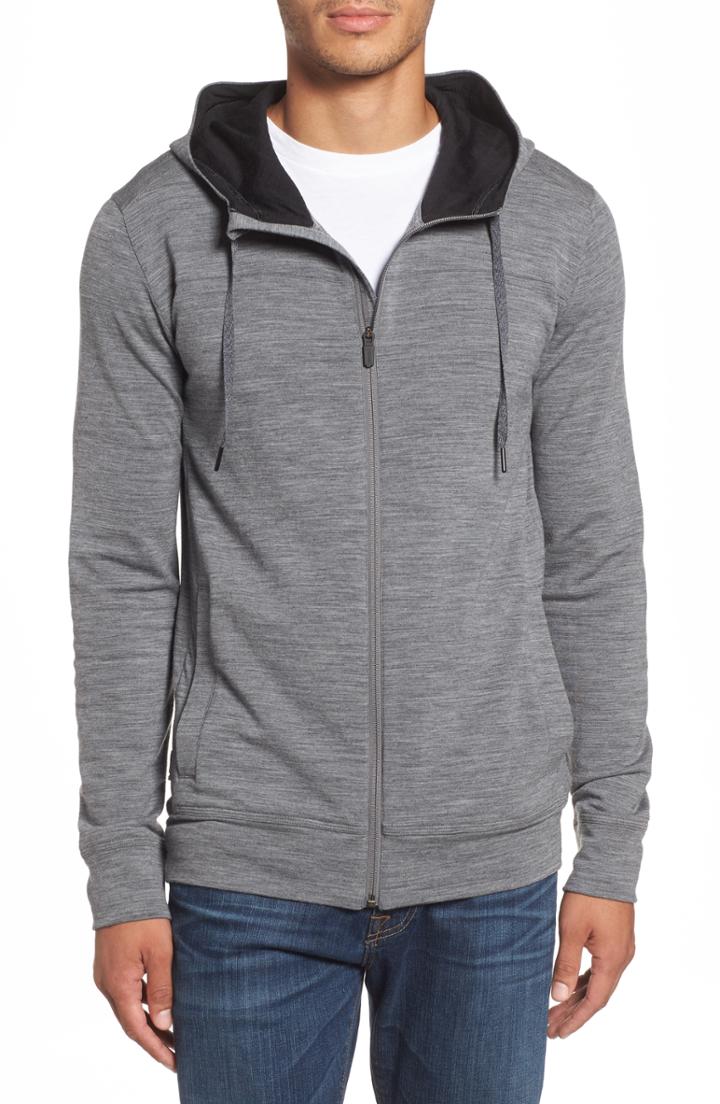 Men's Icebreaker Shifter Merino Wool Blend Hoodie - Grey