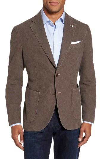 Men's L.b.m. 1911 Classic Fit Cotton Blend Blazer R Eu - Beige