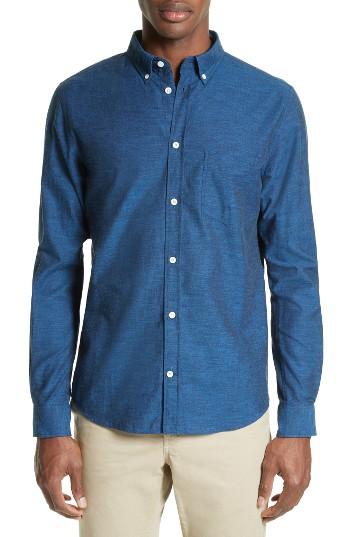 Men's Norse Projects Woven Shirt - Blue
