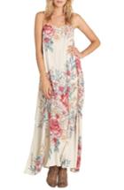 Women's Billabong San Sebonne Floral Print Maxi Dress - Ivory