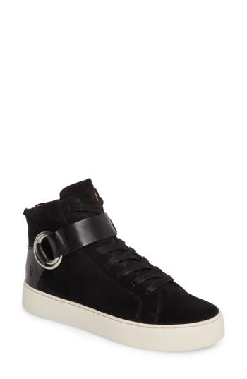 Women's Frye Lena Harness Sneaker M - Black