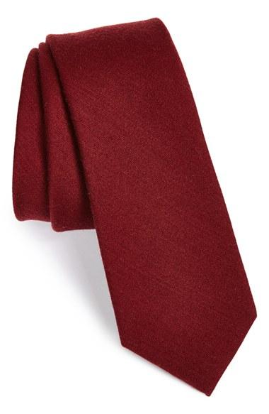 Men's The Tie Bar Wool & Silk Solid Tie, Size - (online Only)