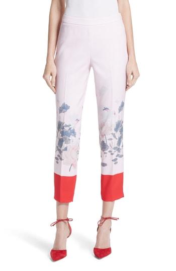 Women's Ted Baker London Naimht Lake Of Dreams Skinny Pants - Pink