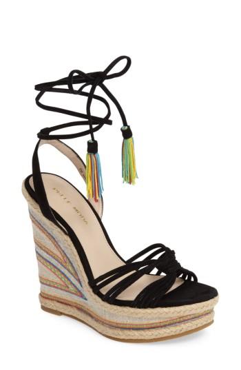 Women's Pelle Moda Onos Platform Wedge M - Black