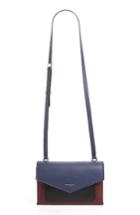 Givenchy Duetto Tricolor Leather Flap Crossbody Bag - Blue