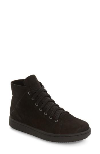 Women's Eileen Fisher Game High Top Sneaker .5 M - Black