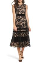 Women's Taylor Dresses Burnout Velvet Midi Dress