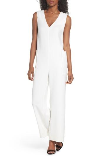 Women's Caara Harbor Sleeveless Jumpsuit - White