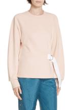 Women's Tibi Belted Sweatshirt - Pink