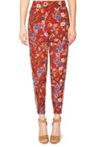 Women's Willow & Clay Print Jogger Pants - Red
