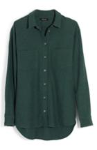 Women's Madewell Flannel Sunday Shirt - Green