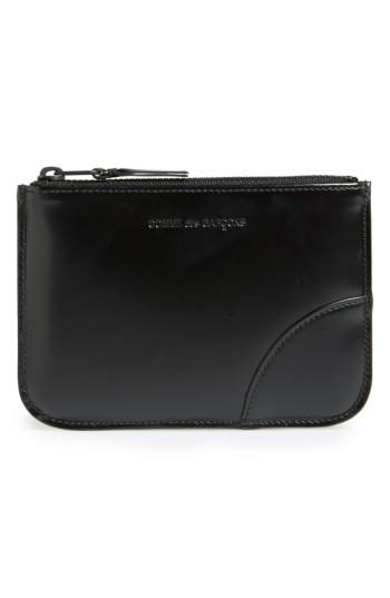 Men's Comme Des Garcons Top Zip Pouch Wallet -