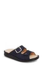 Women's Finn Comfort Harper Slide Sandal -5.5us / 36eu - Blue