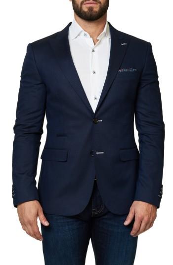 Men's Maceoo Elegance Dobby Diamond Sport Coat (m) - Blue