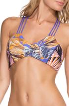 Women's Maaji Rally Racers Reversible Bralette Bikini Top - Blue
