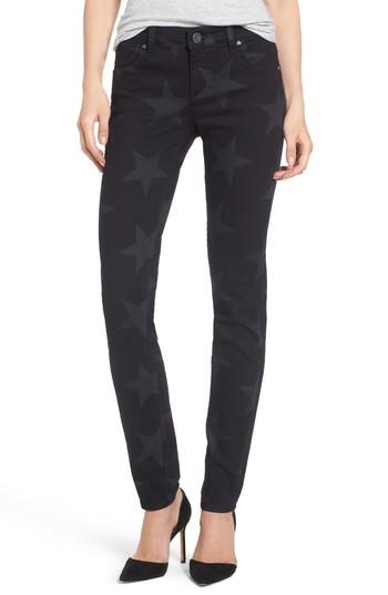 Women's Kut From The Kloth Mia Star Print Skinny Jeans - Blue