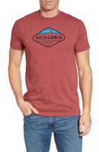 Men's Patagonia 'fitz Roy Crest' Slim Fit Organic Cotton Blend T-shirt, Size - Red