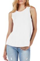 Women's Michael Stars Twist Back Tank, Size - White