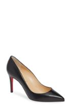 Women's Christian Louboutin Pigalle Pointy Toe Pump Us / 36eu - Black