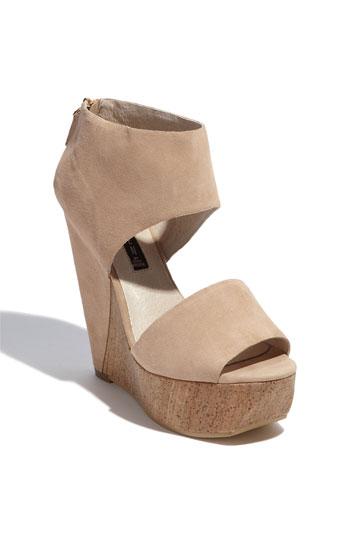 Steven by Steve Madden 'Bammba' Sandal Nude Suede 6.5 M