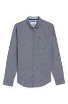 Men's Original Penguin Geo Print Slim Fit Shirt, Size - Blue