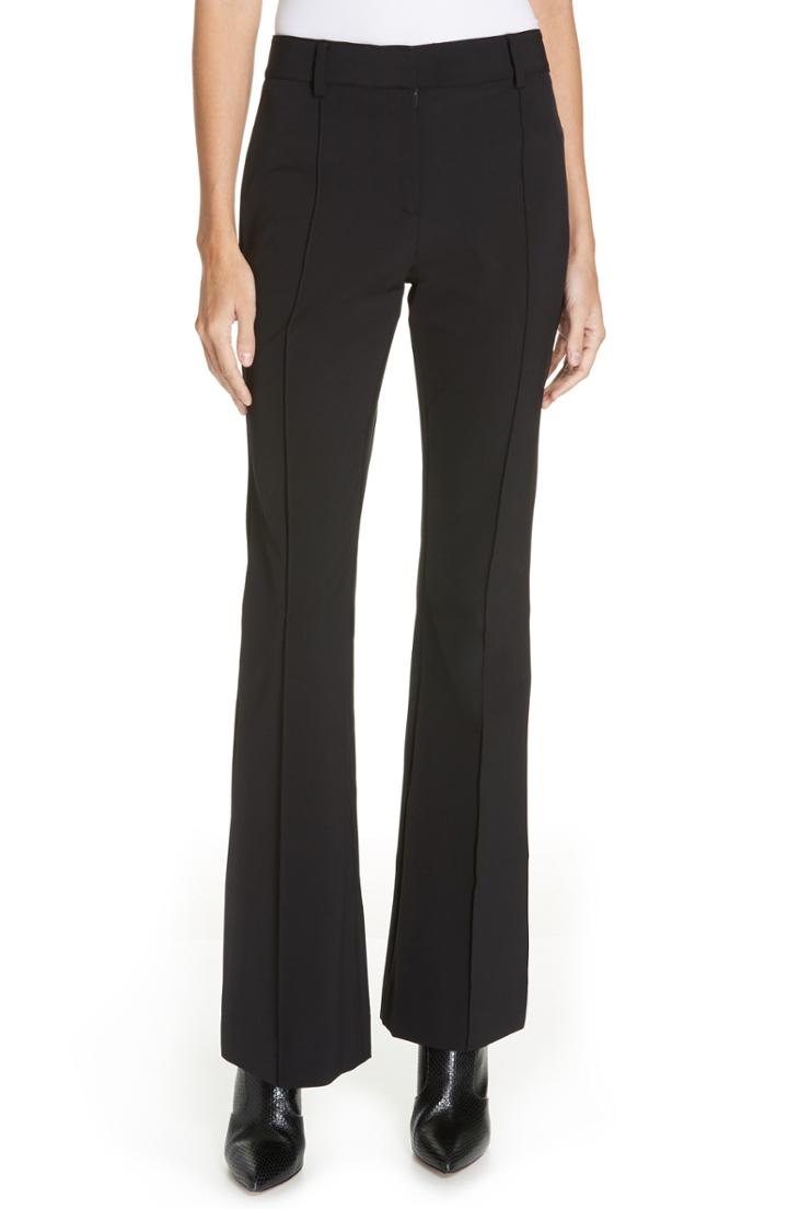 Women's Veronica Beard Hibiscus Flare Pants - Black