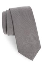 Men's The Tie Bar Solid Wool & Silk Tie, Size - Grey