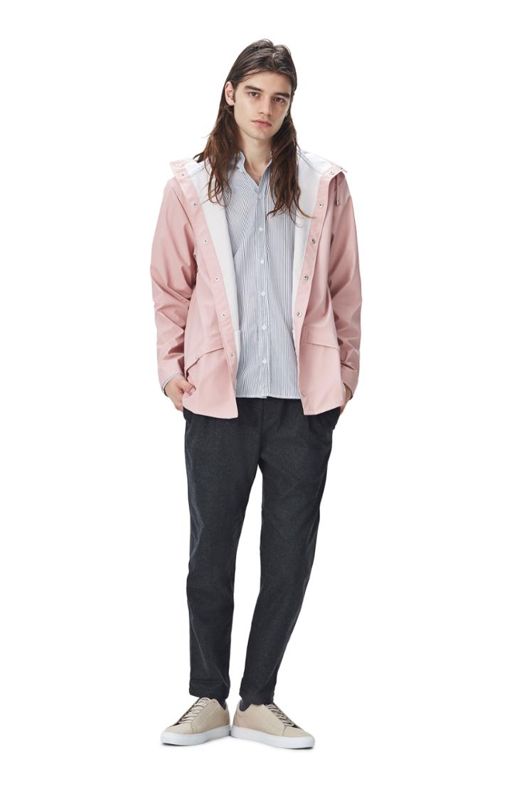 Men's Rains Lightweight Hooded Rain Jacket /x-large - Pink