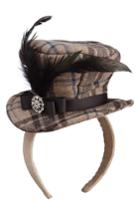 Women's Allstate Rhinesplaid Fascinator - Black