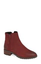 Women's Caslon Ollie Water Resistant Bootie M - Burgundy