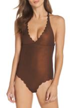 Women's Pilyq Wave Reversible Seamless One-piece Swimsuit - Brown