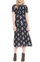 Women's Hinge Shirred Midi Dress - Grey