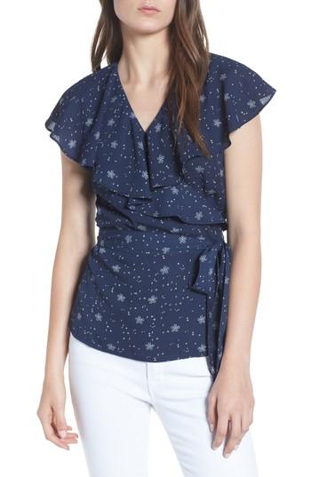 Women's Chelsea28 Wrap Top, Size - Blue