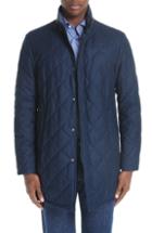 Men's Canali Reversible Quilted Wool Coat