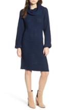 Women's Cotton Emporium Turtleneck Sweater Dress - Blue