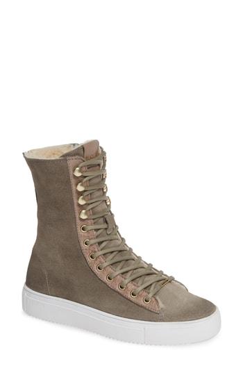 Women's Blackstone Ql50 Genuine Shearling Lined High-top Sneaker Boot Us / 36eu - Grey