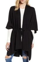 Women's Allsaints Tie Ruana, Size - Black