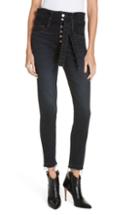 Women's Veronica Beard Keith Corset Waist Skinny Jeans - Blue
