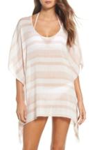 Women's Elan Stripe Poncho Cover-up, Size - Pink