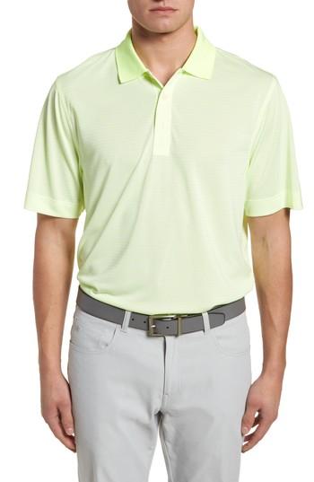 Men's Cutter & Buck Trevor Stripe Drytec Polo - Yellow