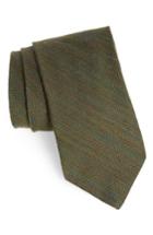 Men's Michael Bastian Herringbone Wool & Silk Tie, Size - Green