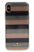 Kate Spade New York Glitter Stripe Iphone X & Xs Case - Pink