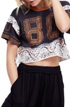 Women's Free People Nicky Crop Tee - Black