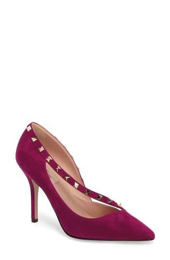 Women's Valentino Garavani Rockstud D'orsay Pump Us / 37eu - Red