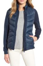 Women's Barbour Hirsel Chevron Quilted Sweater Jacket Us / 8 Uk - Blue